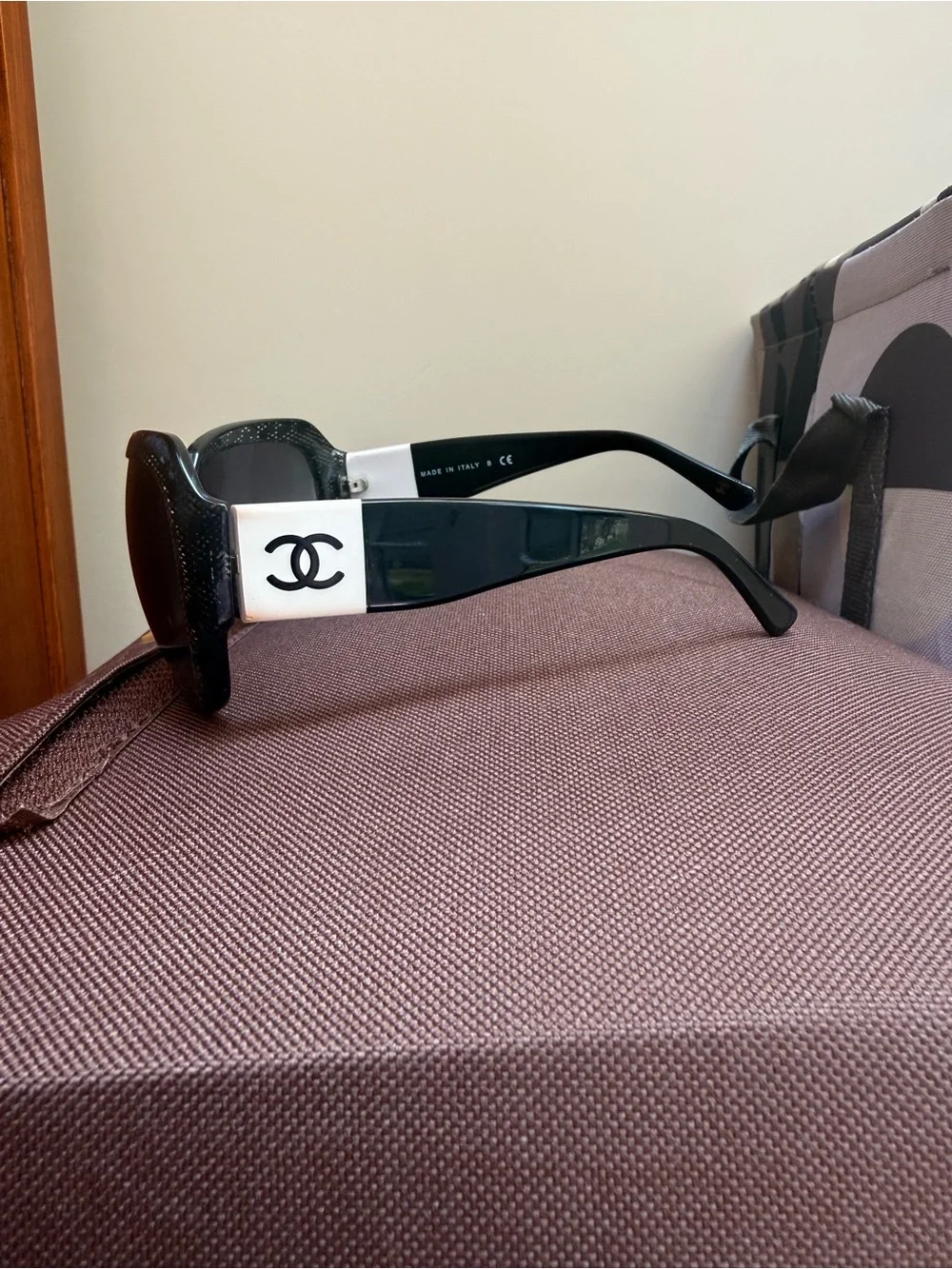 vintage Chanel Acetate CC Lace Effect Sunglasses (Model 5146).